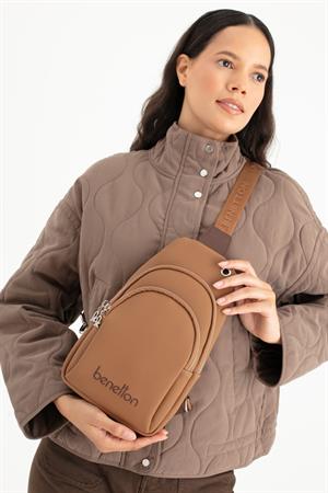 United Benetton BNT1652 Kadın Bel Çantası & FreeBag Taba-Kahve
