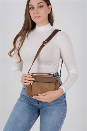 Silver & Polo 1222 Kadın Çapraz Çanta Tütün-Kahve