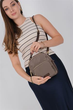 Silver & Polo 1220 Kadın Çapraz Çanta Kum-Kahve