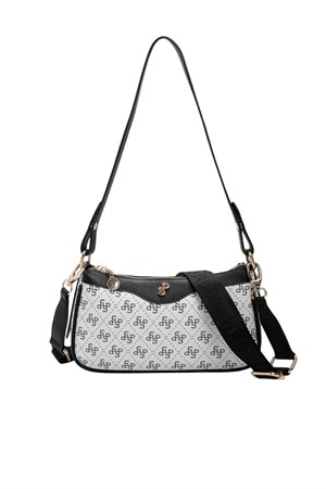 Silver & Polo SP1274 Kadın Çapraz Çanta Beyaz-Siyah