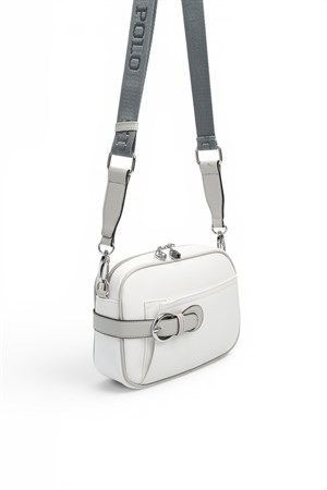Silver & Polo SP1256 Kadın Çapraz Çanta Beyaz-A.Gri