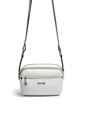 Silver & Polo SP1162 Kadın Çapraz Çanta Beyaz-A.Gri