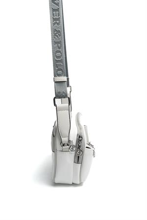 Silver & Polo SP1162 Kadın Çapraz Çanta Beyaz-A.Gri