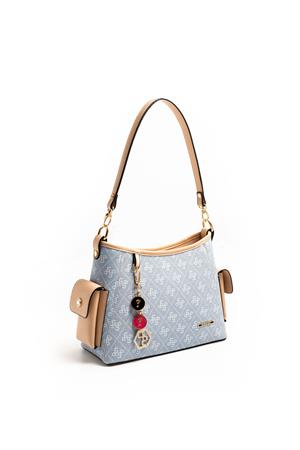 Silver & Polo SP1183 Kadın Omuz Çantası Mavi-Ten