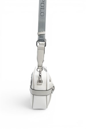 Silver & Polo SP1256 Kadın Çapraz Çanta Beyaz-A.Gri