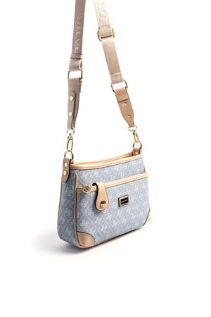 Silver & Polo SP1160 Kadın Çapraz Çanta Mavi-Ten