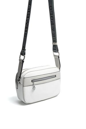 Silver & Polo SP1162 Kadın Çapraz Çanta Beyaz-A.Gri