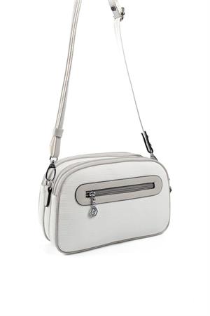 Silver & Polo SP745 Kadın Çapraz Çanta Beyaz-A.Gri