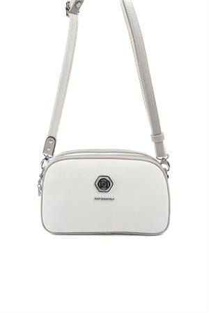 Silver & Polo SP745 Kadın Çapraz Çanta Beyaz-A.Gri