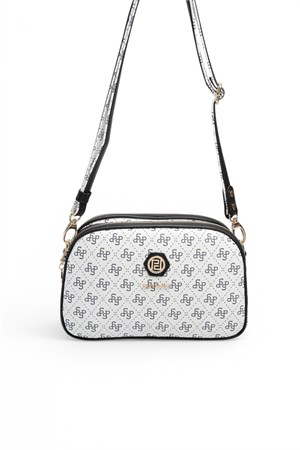 Silver & Polo SP745 Kadın Çapraz Çanta Beyaz-Siyah