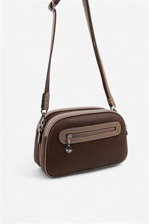 Silver & Polo SP745 Kadın Çapraz Çanta Kahve-Vizon