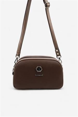 Silver & Polo SP745 Kadın Çapraz Çanta Kahve-Vizon