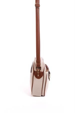 Silver & Polo SP753 Kadın Çapraz Çanta Bej-Taba
