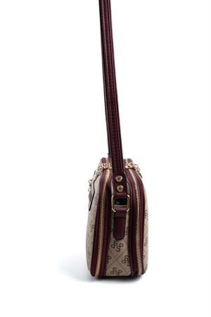 Silver & Polo SP899 Kadın Çapraz Çanta Koyu Bej-Bordo
