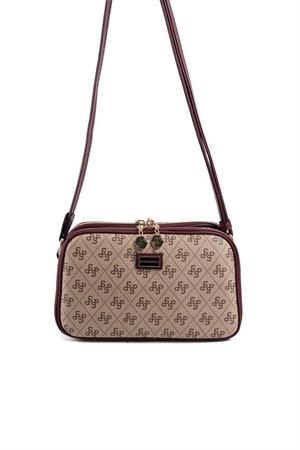Silver & Polo SP899 Kadın Çapraz Çanta Koyu Bej-Bordo
