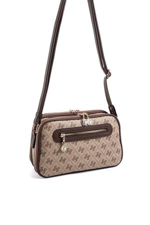 Silver & Polo SP899 Kadın Çapraz Çanta Koyubej-Kahve