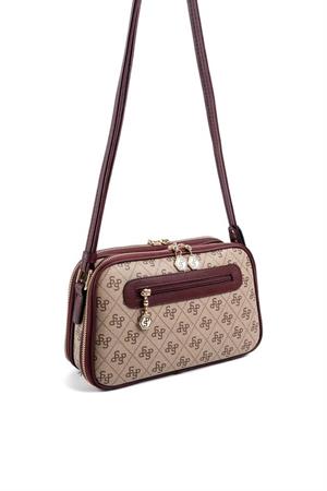 Silver & Polo SP899 Kadın Çapraz Çanta Koyu Bej-Bordo