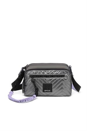 Smart Bags 3249 Çapraz Çanta Gri-Lila