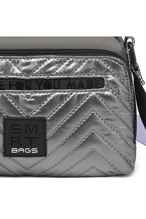 Smart Bags 3249 Çapraz Çanta Gri-Lila