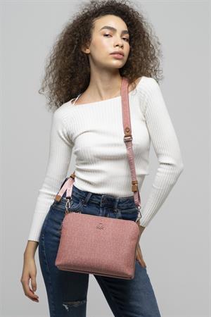 United Benetton BNT815 Çapraz Çanta Gül-Taba