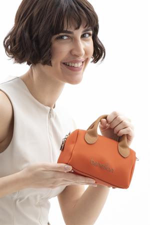 United Benetton BNT1593 Çapraz Çanta Turuncu-Camel