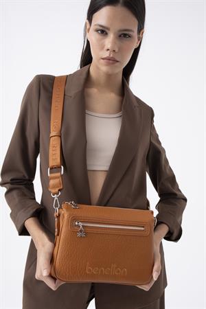 United Benetton BNT1480 Çapraz Çanta Camel
