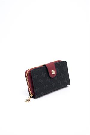 Silver & Polo SP882 Kadın Cüzdan & Kartlık Siyah-Bordo