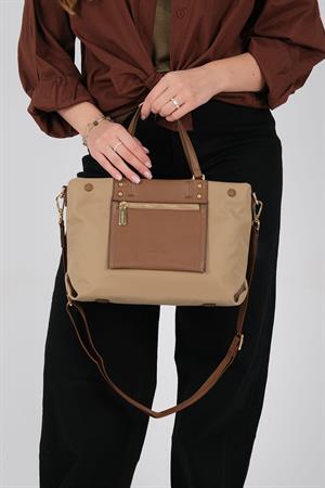 Silver & Polo 1213 Kadın El Çantası Vizon-Camel
