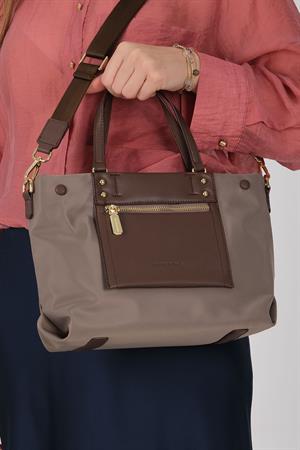 Silver & Polo 1213 Kadın El Çantası Kum-Kahve