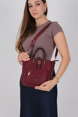 Silver & Polo 1218 Kadın El Çantası Bordo