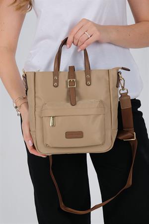 Silver & Polo 1218 Kadın El Çantası Vizon-Camel