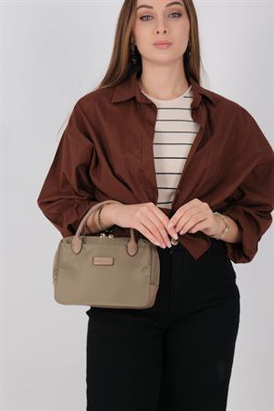Silver & Polo 1224 Kadın El Çantası Yeşil-Kum