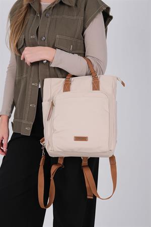 Silver & Polo 1226 Kadın El Çantası Bej-Taba