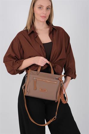 Silver & Polo 1228 Kadın El Çantası Kahve-Taba