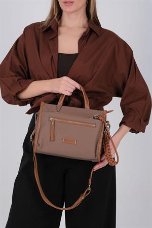 Silver & Polo 1228 Kadın El Çantası Kahve-Taba