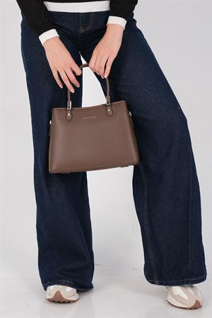 Silver & Polo 1233 Kadın El Çantası Kahve