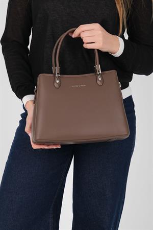 Silver & Polo 1233 Kadın El Çantası Kahve