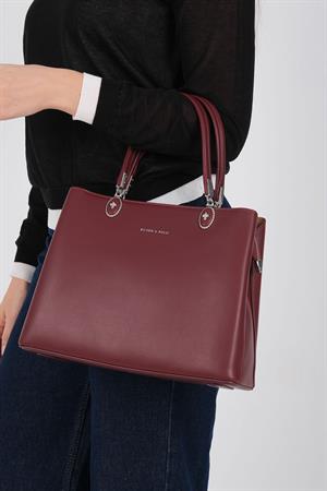 Silver & Polo 1234 Kadın El Çantası Bordo