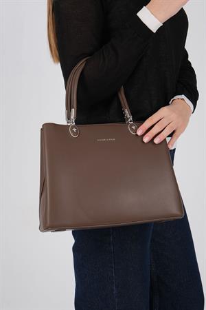Silver & Polo 1234 Kadın El Çantası Kahve