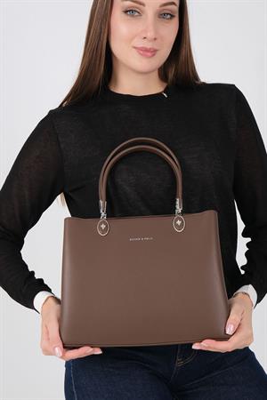 Silver & Polo 1234 Kadın El Çantası Kahve