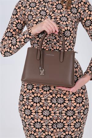 Silver & Polo 1235 Kadın El Çantası Kahve