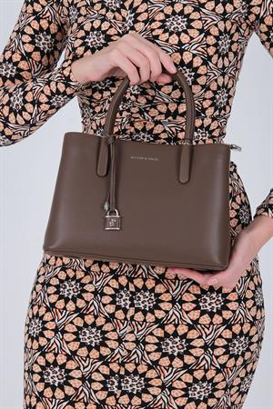 Silver & Polo 1235 Kadın El Çantası Kahve