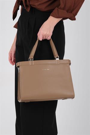 Silver & Polo 1237 Kadın El Çantası Vizon