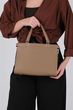 Silver & Polo 1237 Kadın El Çantası Vizon