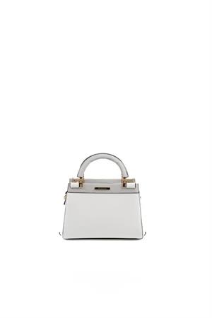Silver & Polo SP1193 Kadın El Çantası Beyaz-A.Gri