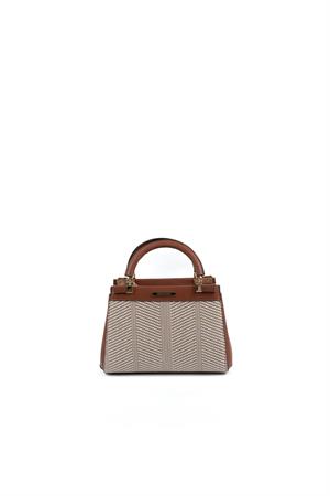 Silver & Polo SP1193 Kadın El Çantası Bej-Taba