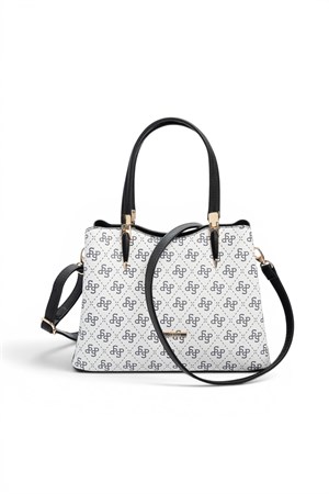 Silver & Polo SP1205 Kadın El Çantası Beyaz-Siyah