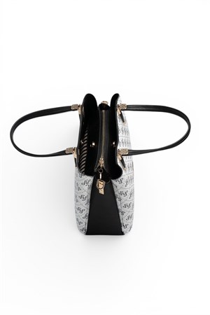 Silver & Polo SP1205 Kadın El Çantası Beyaz-Siyah