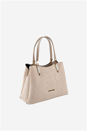 Silver & Polo SP1205 Kadın El Çantası Bej-Kum