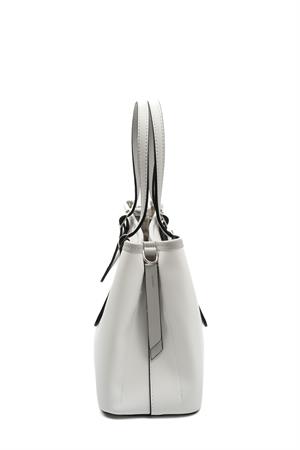 Silver & Polo SP1252 Kadın El Çantası Beyaz-A.Gri